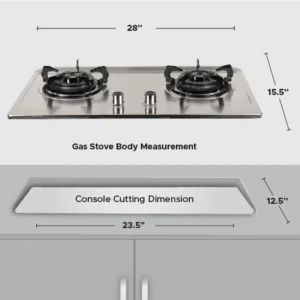 Gazi Smiss Gas Stove (EG-B720S) (LPG)