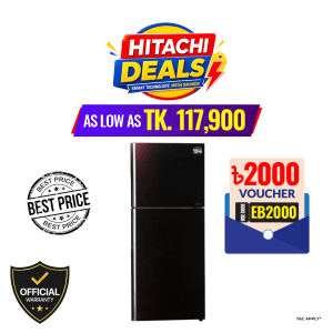 Hitachi 403 Liters Stylish Line Refrigerator (R-VG460P8PB-KD-XRZ)