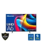 Hisense 75 Inch LED 4K UHD Google Smart TV (75A6N)