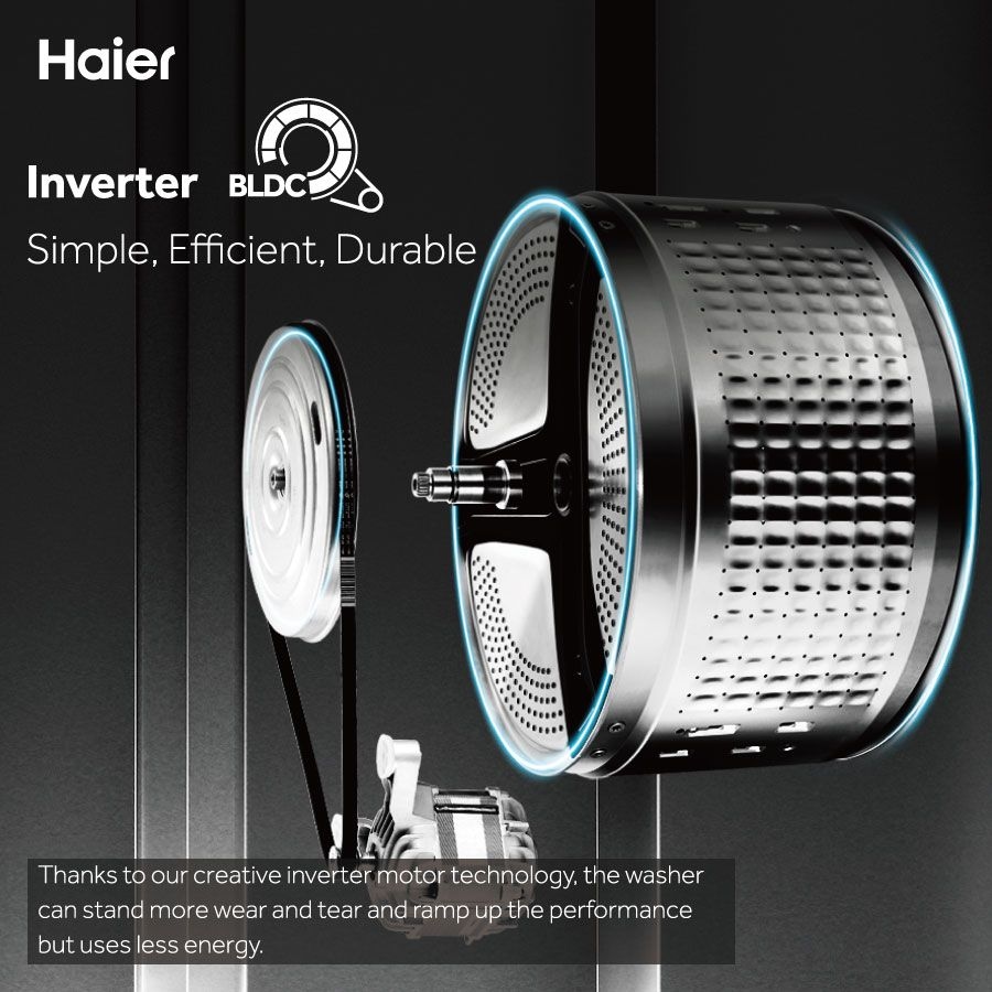 Haier 8kg Inverter Front Load Washing Machine (HW80-BP12929A)