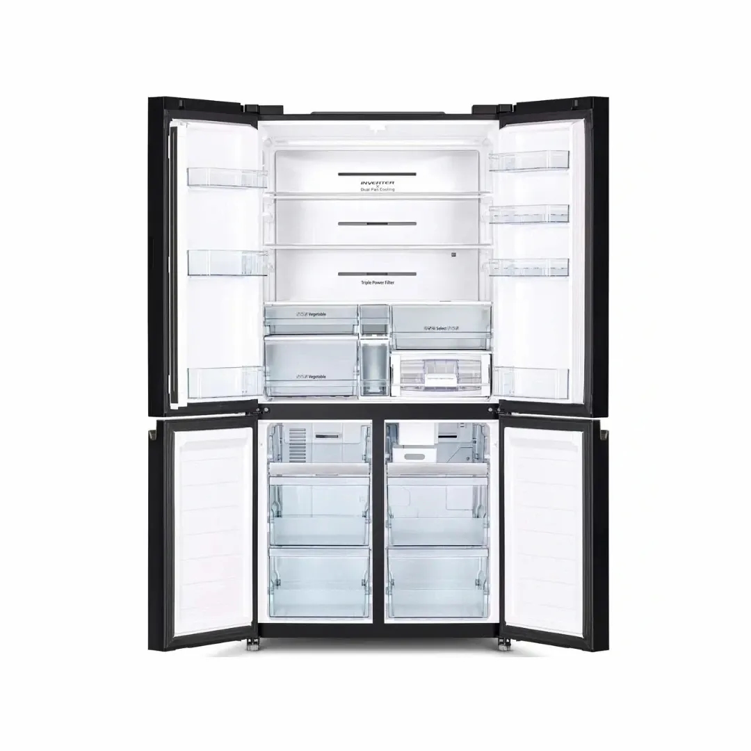 Hitachi 638 Liters 4 Door French Bottom Freezer (R-WB640V0PB-TH-GBK)
