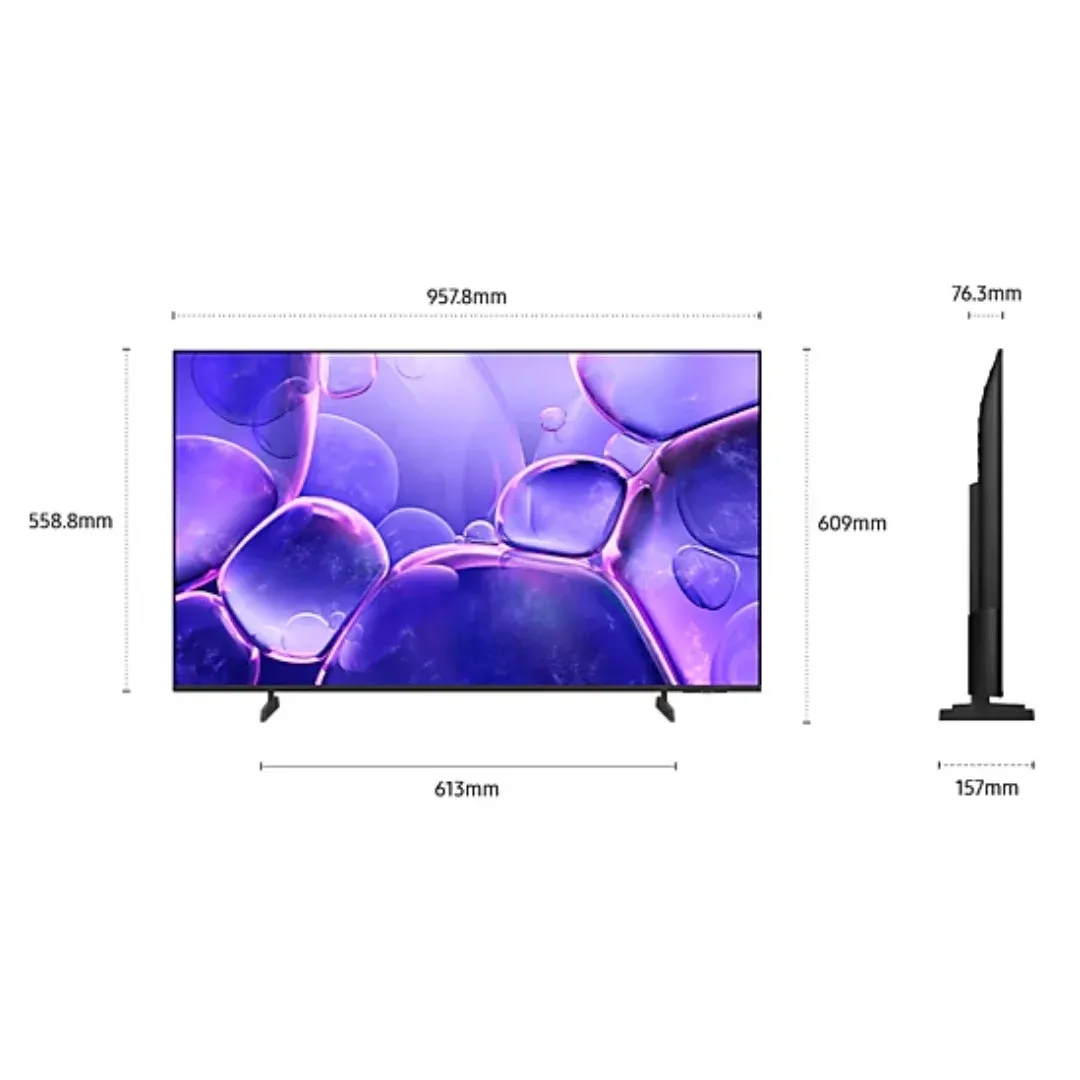 Samsung 43 Inch Crystal UHD 4K Smart TV 2025 (43U8000F)