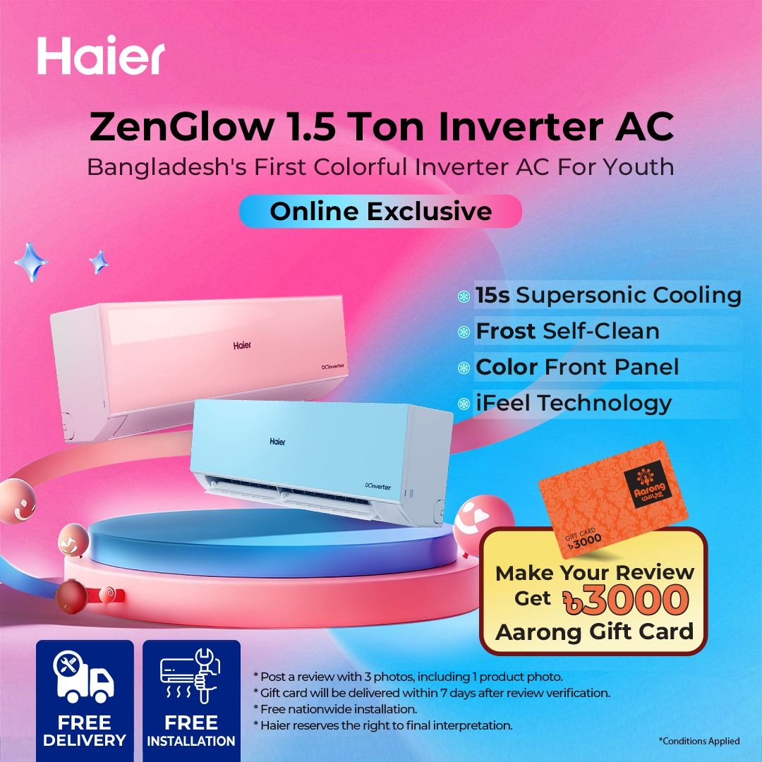 Haier 1.5 Ton ZenGlow Inverter AC (ZenGlow-18INVPX6)