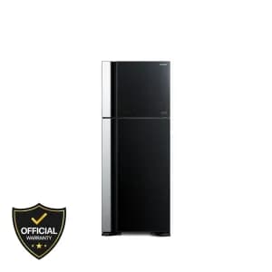 Hitachi 489 Liters Big 2 Glass Series No Frost Freezer (RVG560P7PB-KD-GBK)