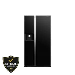 Hitachi 633L Side By Side Refrigerator (RSX800GPB0-GBK)