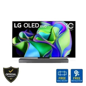 LG 55 inch OLED evo C3 4K Smart TV (OLED55C3PSA)