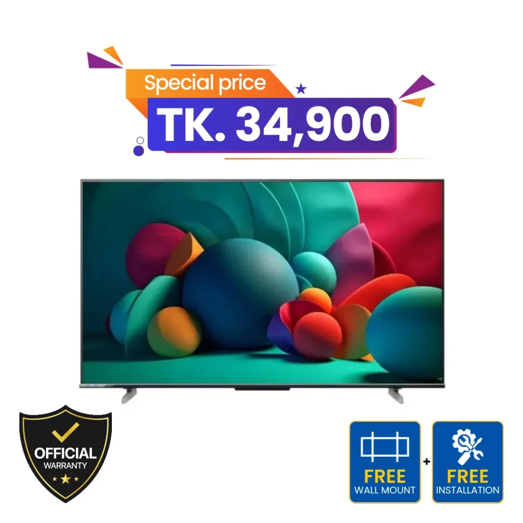 Hisense 43 Inch 4K UHD Google TV (43A6F3)