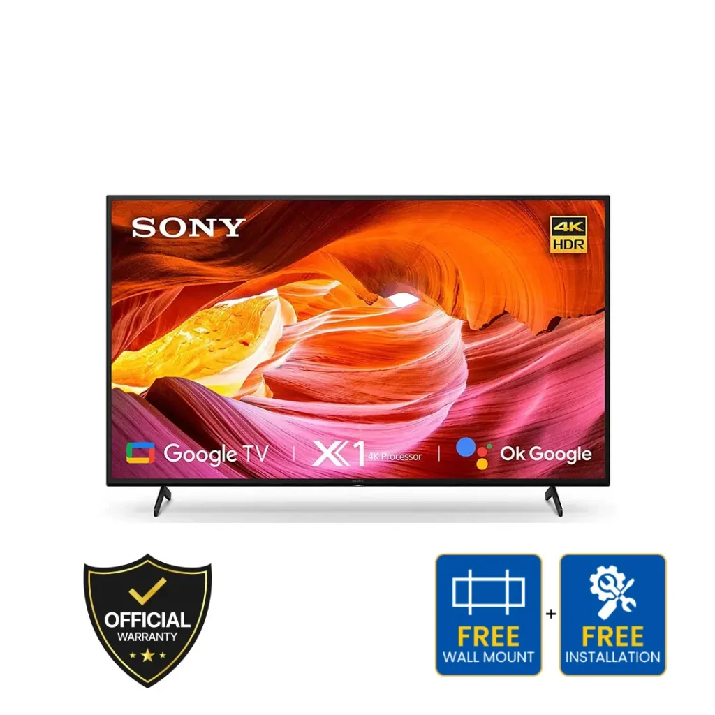 SONY 55 Inch Smart 4K UHD BRAVIA TV (KD55X75K)