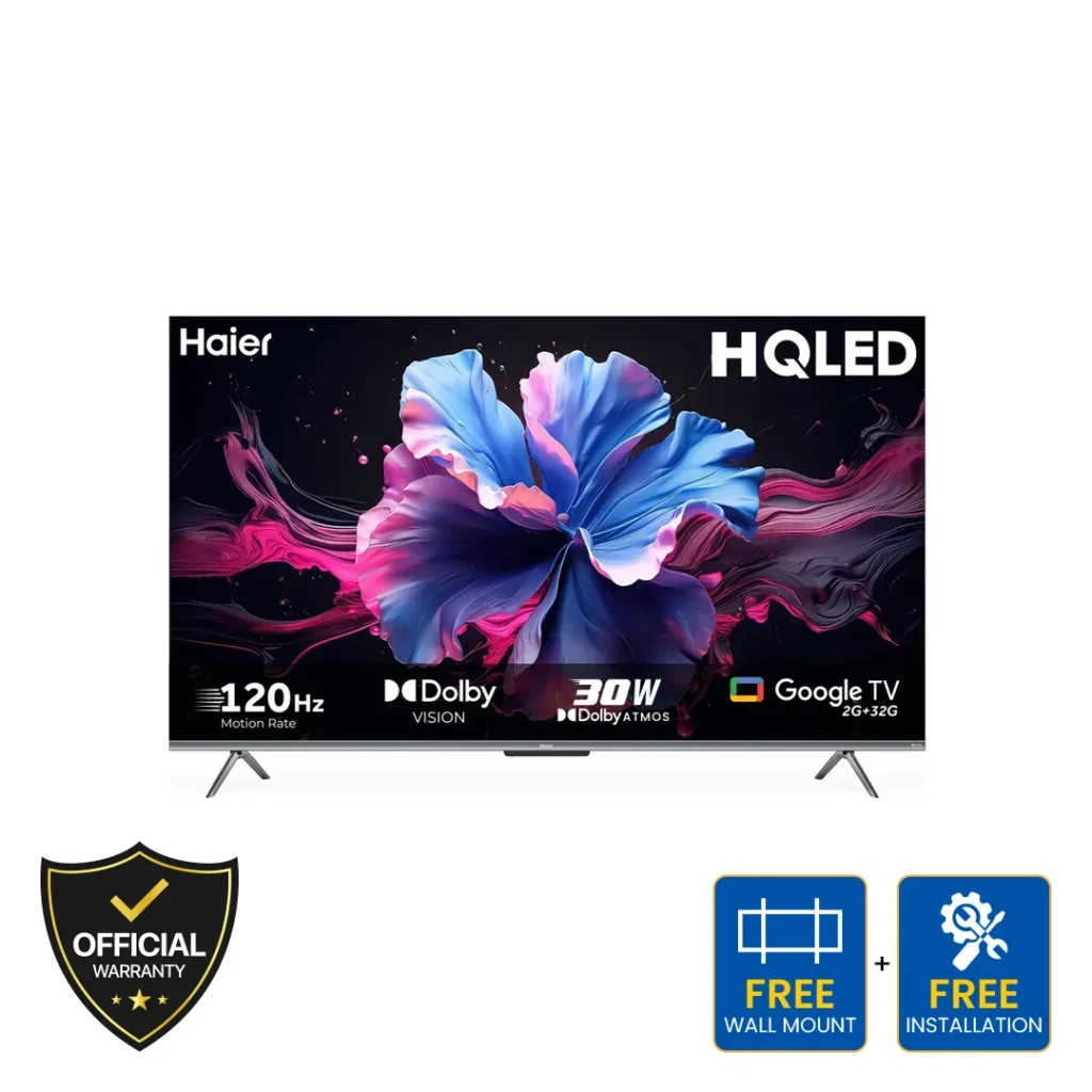 Haier 65 Inch HQLED 4K UHD Google TV